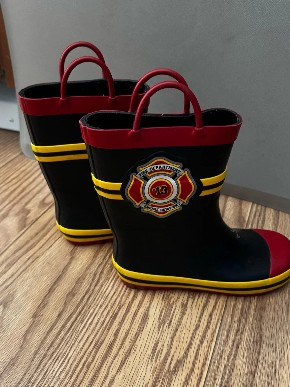 Kids Fire Department Rain Boots size 13/1